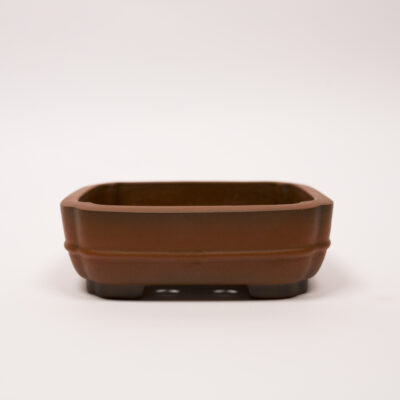 Pot à bonsaï en grès 13,5x11x4,5 cm