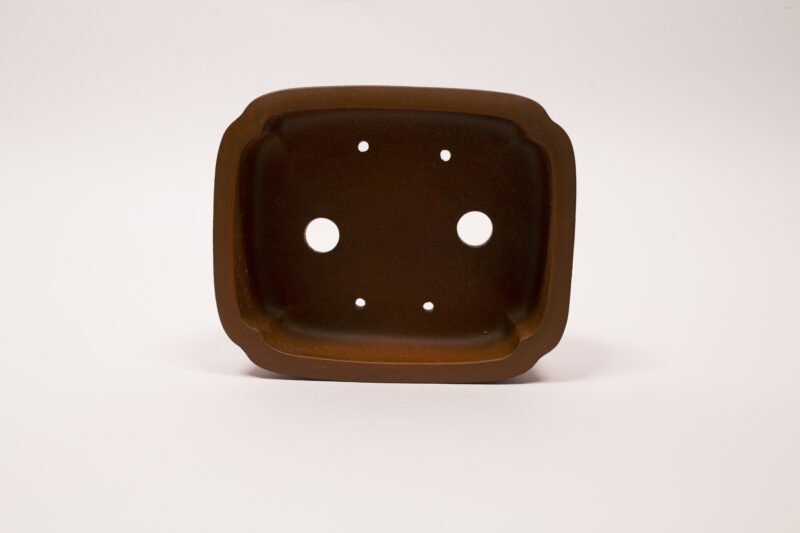 Pot à bonsaï en grès 13,5x11x4,5 cm – Image 4