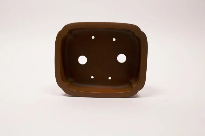 Pot à bonsaï en grès 13,5x11x4,5 cm – Image 4