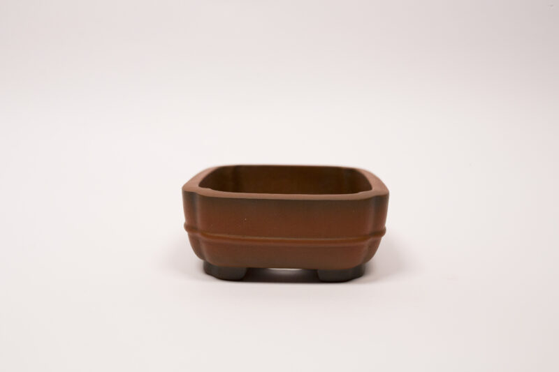 Pot à bonsaï en grès 13,5x11x4,5 cm – Image 3