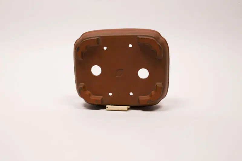 Pot à bonsaï en grès 13,5x11x4,5 cm – Image 2