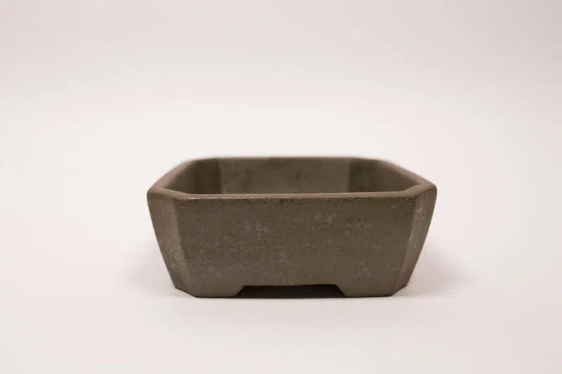Pot à bonsaï en grès 16,5x13,5x5 cm – Image 3