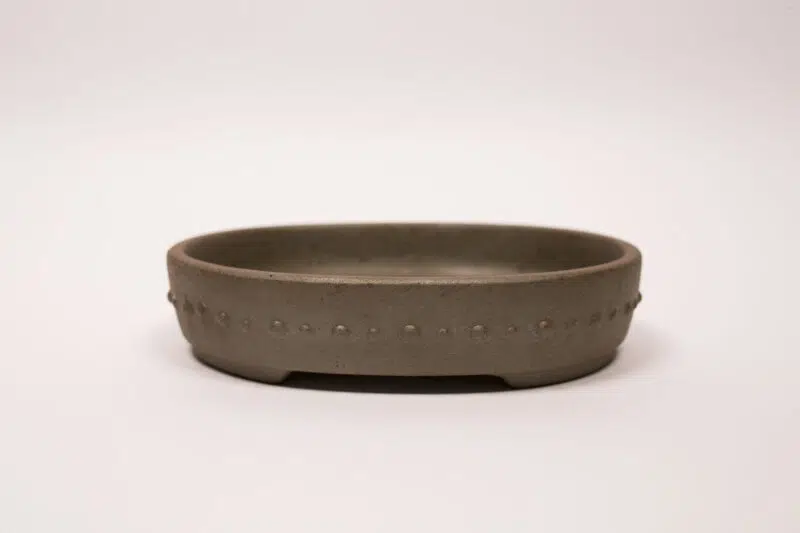 Pot à bonsaï en grès 19x15x4 cm
