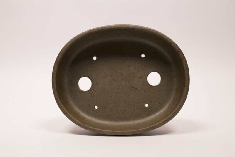 Pot à bonsaï en grès 19x15x4 cm – Image 3