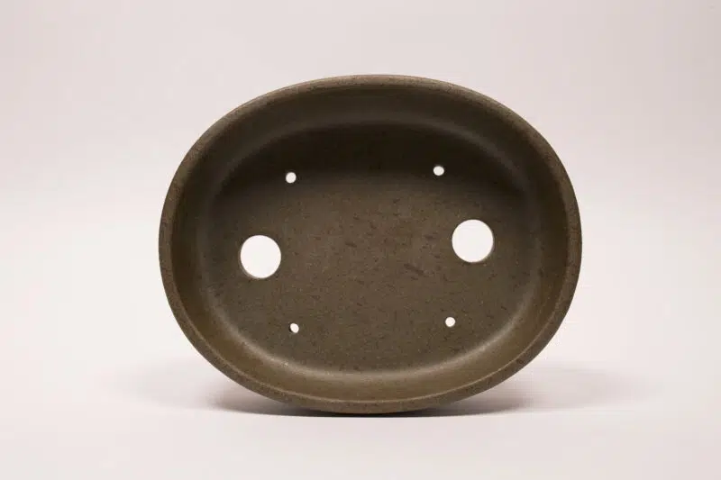 Pot à bonsaï en grès 19x15x4 cm – Image 3