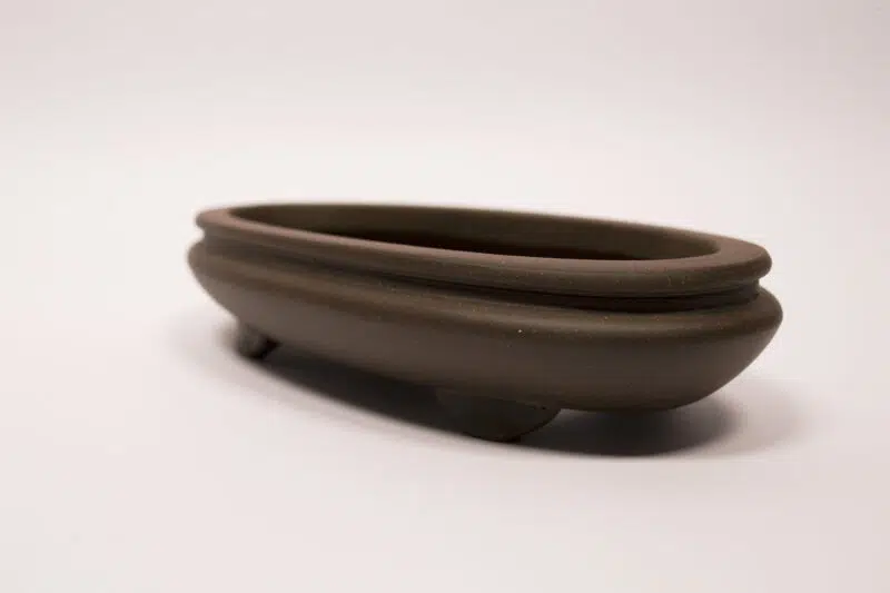 Pot à bonsaï en grès 24,5x12,5x5,5 cm – Image 3