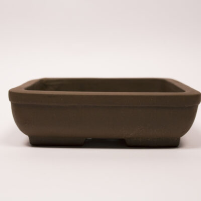 Pot à bonsaï en grès 17,5x14,5x5 cm