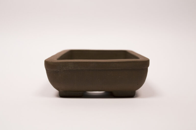 Pot à bonsaï en grès 17,5x14,5x5 cm – Image 2