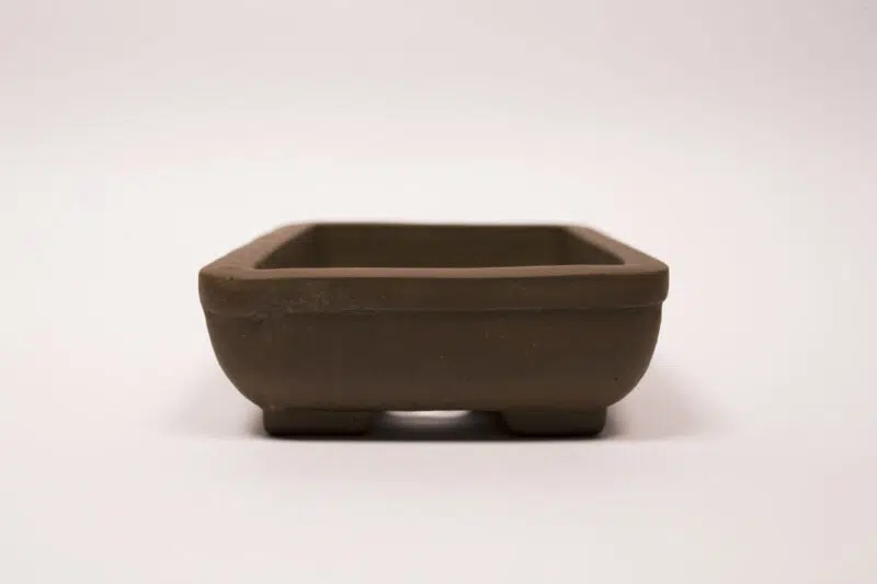 Pot à bonsaï en grès 17,5x14,5x5 cm – Image 2