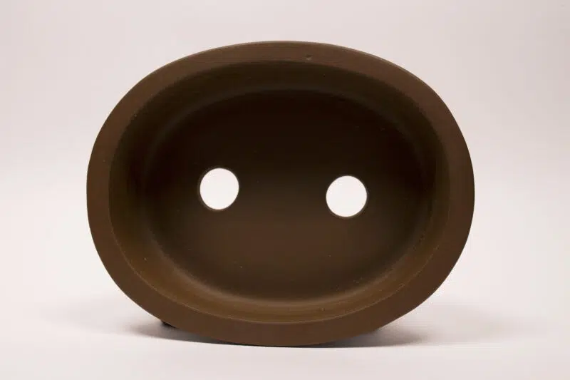 Pot à bonsaï en grès 22x17,5x6 cm – Image 3